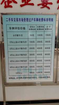 天津二手车过户费多少钱（天津二手车交易过户费）
