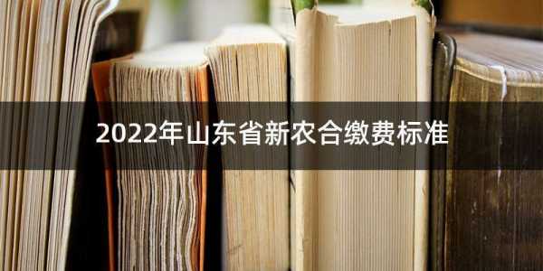 山东新农合2022年缴费？山东省新农合医疗保险