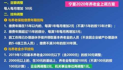 宁夏退休工资涨多少（宁夏退休养老金计算方法）