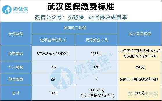 医疗保险每个月交多少钱（武汉的医疗保险每个月交多少钱）
