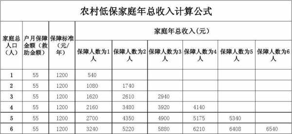 低保年收入标准是多少（低保户每年收入多少为最低标准）