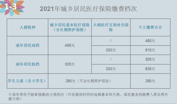 日照2021医疗保险（日照2021年医保缴费标准）