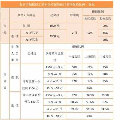 北京医疗保险标准（北京医疗保险比例2021）
