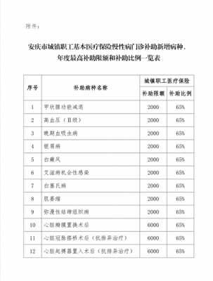 安徽基本医疗保险（安徽基本医疗保险门诊慢特病待遇）